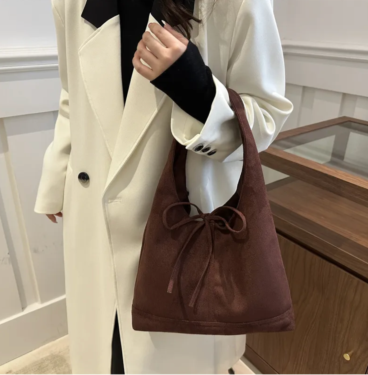 coffee classic chic bow bucket bag ππ coffee classic chic bow bucket bag ππ